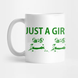 Just a girl who loves frogs (green) Mug